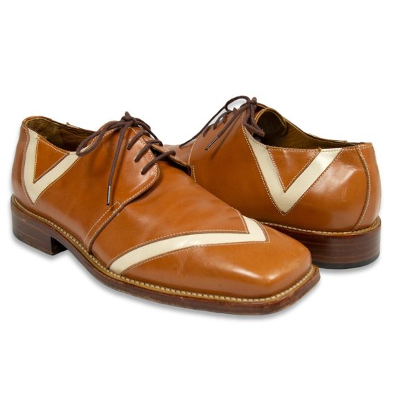 David Eden Other - David Eden Men’s Light Brown & Cream Leather Shoes